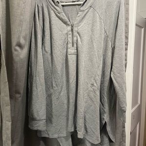 Woman’s half zip sweatshirt